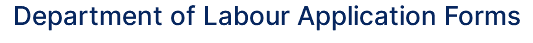 Department of Labour Application Forms