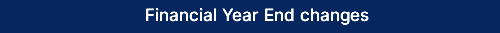 Financial Year End changes