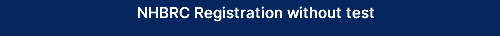 NHBRC Registration without test 