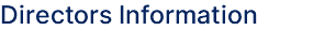 Directors Information 